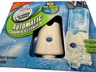 Scrubbing Bubbles Automatic Shower Cleaner   Dual Sprayer System + 2 Refills