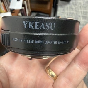 Ykeasu Drop-in Filter Mount Adapter EF-EOS R with Clear Filter for Canon EF/EF