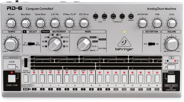 Behringer RD-6-SR Machine à tambour analogique - argent