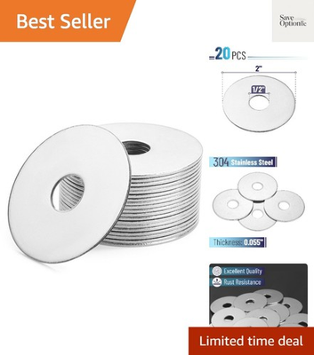 #ad #ad Bates Stainless Steel Fender Washers 1 2quot; x 2quot; 20 pcs Large Washer Fender... $17.99