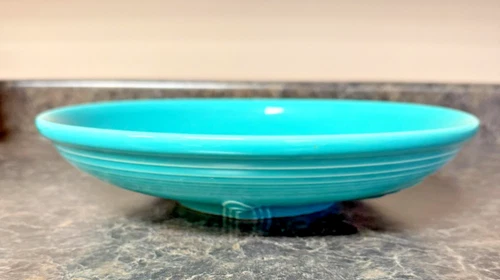 Homer Laughlin Turquoise Fiestaware 12" Celebration Presentation Bowl