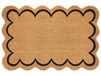 FußMatte Kokosfaser Naturfarben Butterkeks-Design 60X90 Cm Rutschfest Holon