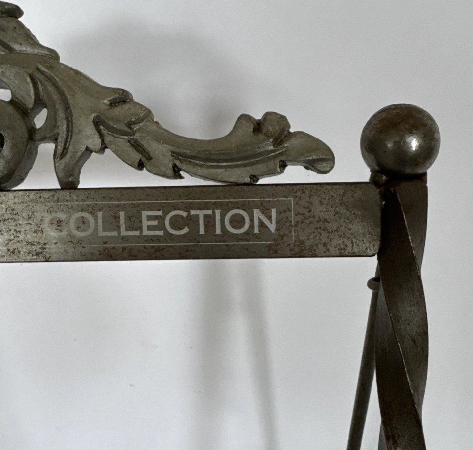 Estante de exhibición de tienda de cinturones de metal de mesa Brighton vintage de los años 50 difícil de encontrar Foto 4 de 4