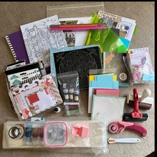 Miscellaneous CRAFT LOT Various Paper Items Glitter Cutters Stickers and More