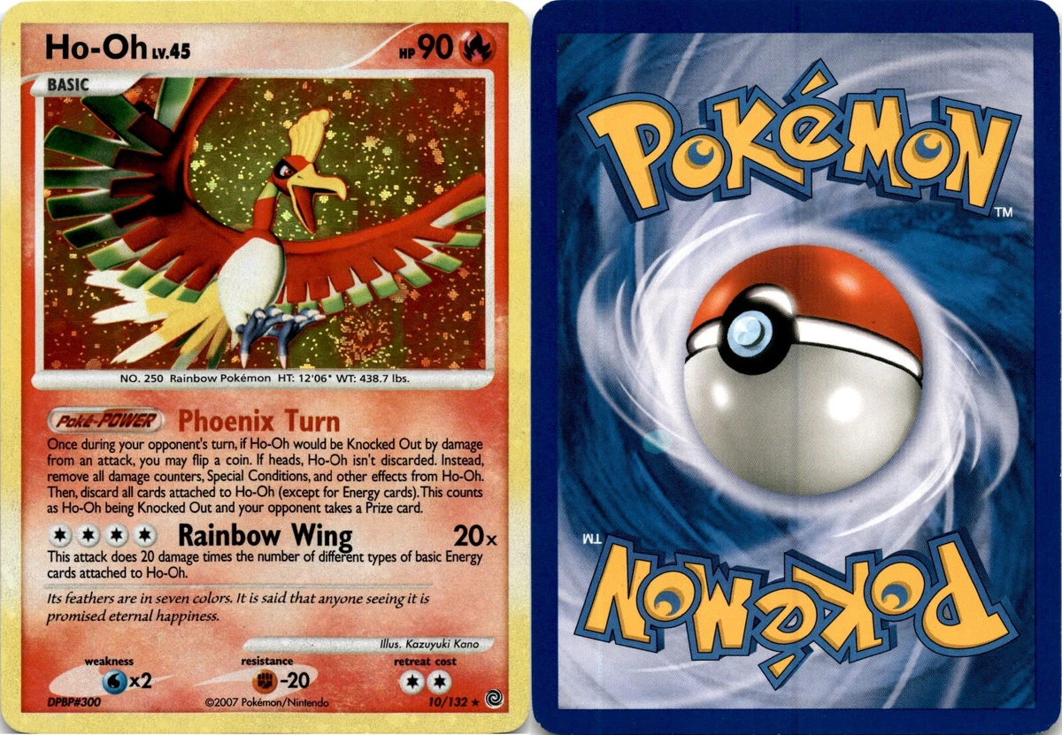 Ho-Oh Pokémon TCG Secret Wonders Individual Collectible Card Game