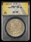 1882 O/S $1 VAM 5 EDS ANACS AU58 Top 100