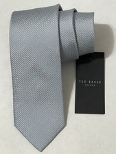 Ted Baker London Men's PHILLO Textured Silk Tie, Blue, One Size