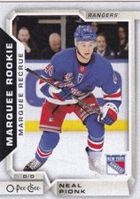 2018-19 OPC O-PEE-CHEE NEAL PIONK MARQUEE ROOKIE CARD #514 RANGERS