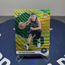 2020-21 Mosaic #210 Payton Pritchard Asia Tmall Gold Wave Prizm Rookie RC