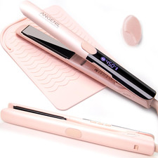 Plancha de pelo y rizador de titanio 2 en 1