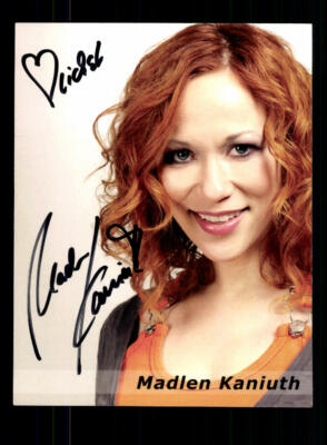 Madlen Kaniuth Autogrammkarte Original Signiert Model ## BC 156564