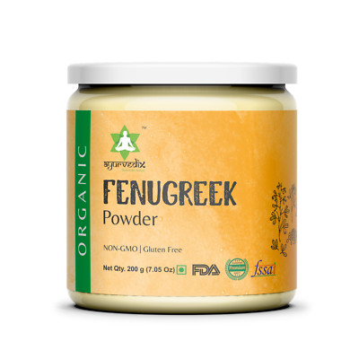 Fenugreek Seed Powder Organic Non-GMO Ground Trigonella Foenum Graecum - 7 Oz.