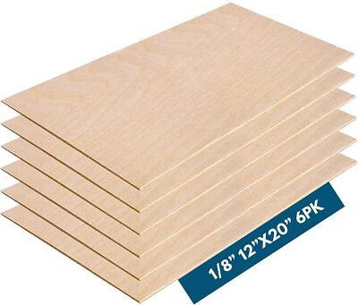 3MM 1/8'' x 12'' x 20'' Baltic Birch Plywood - B/BB Grade (6pk) Ready for Glowforge