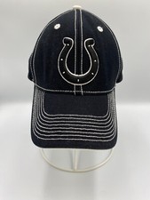 NFL Team Apparel Indianapolis Colts Adjustable Strapback Hat Cap Black