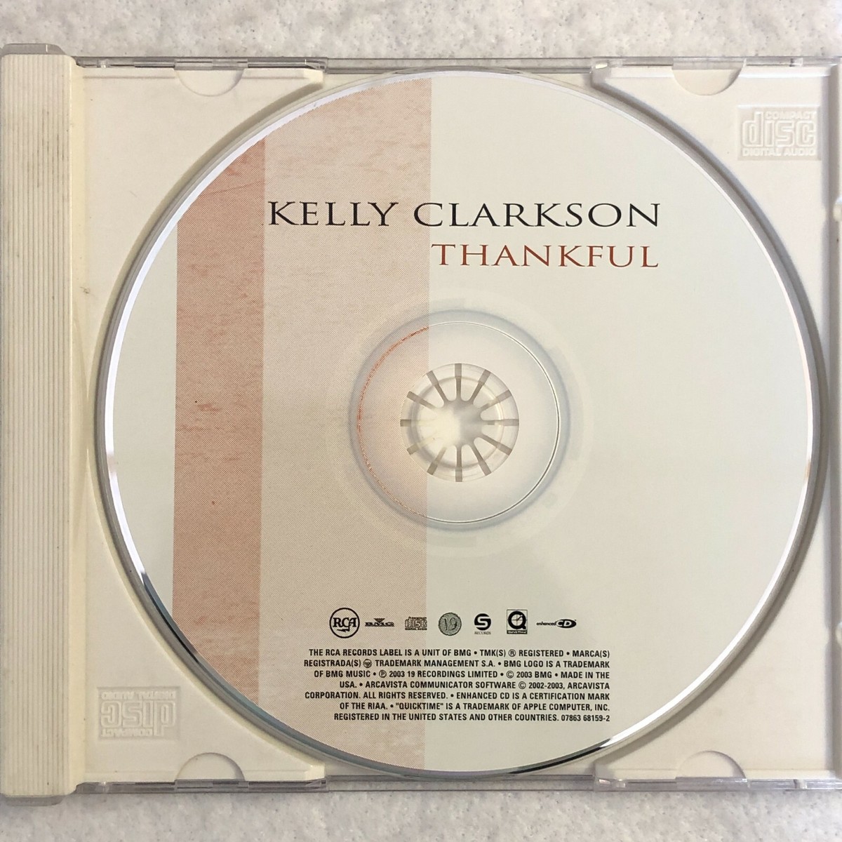 Kelly Clarkson Thankful CD 12 Song Debut Studio Album