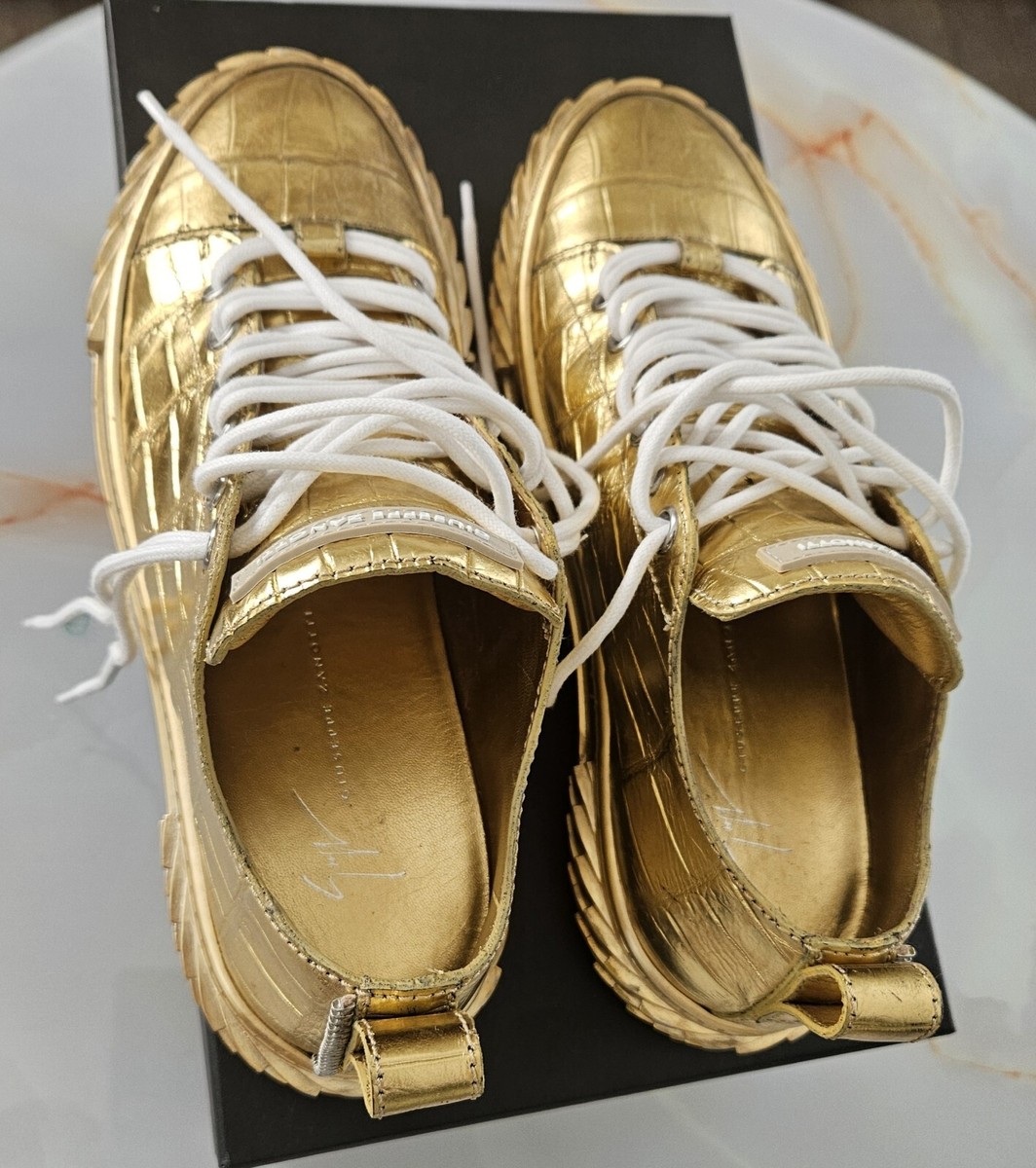 Like new Giuseppe men shoe GIUSEPPE ZANOTTI MAY LONDON BIREL WHITE RED SNEAKERS 45 12  main image 2