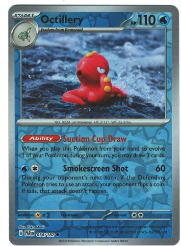 Pokemon Paradox Rift 034/182 Octillery Reverse Holo | eBay