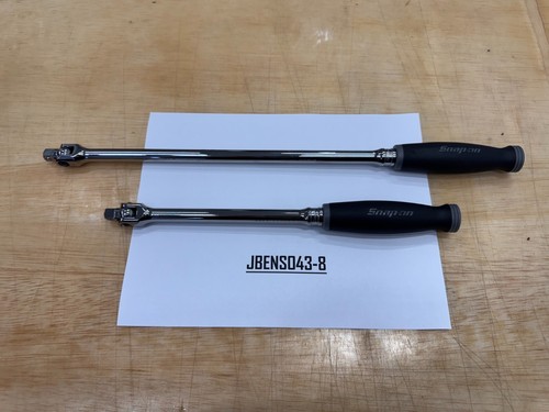 Snap-on Tools NEW DARK TITANIUM 2pc 3/8" Drive 12" 18" Soft Grip Breaker Bar Set - 第 1/10 張圖片