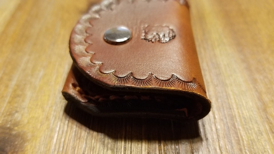 45 / 410 ammo loops..belt clip..Herman Oak leather..made in