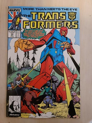 Transformers #33 Comic Book Marvel. 1st Print. Free Shipping.Very Good Condition