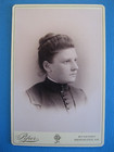 Antique Cabinet Card Photo of Victorian Woman by S. Piper from Manchester, N. H. — photo 1
