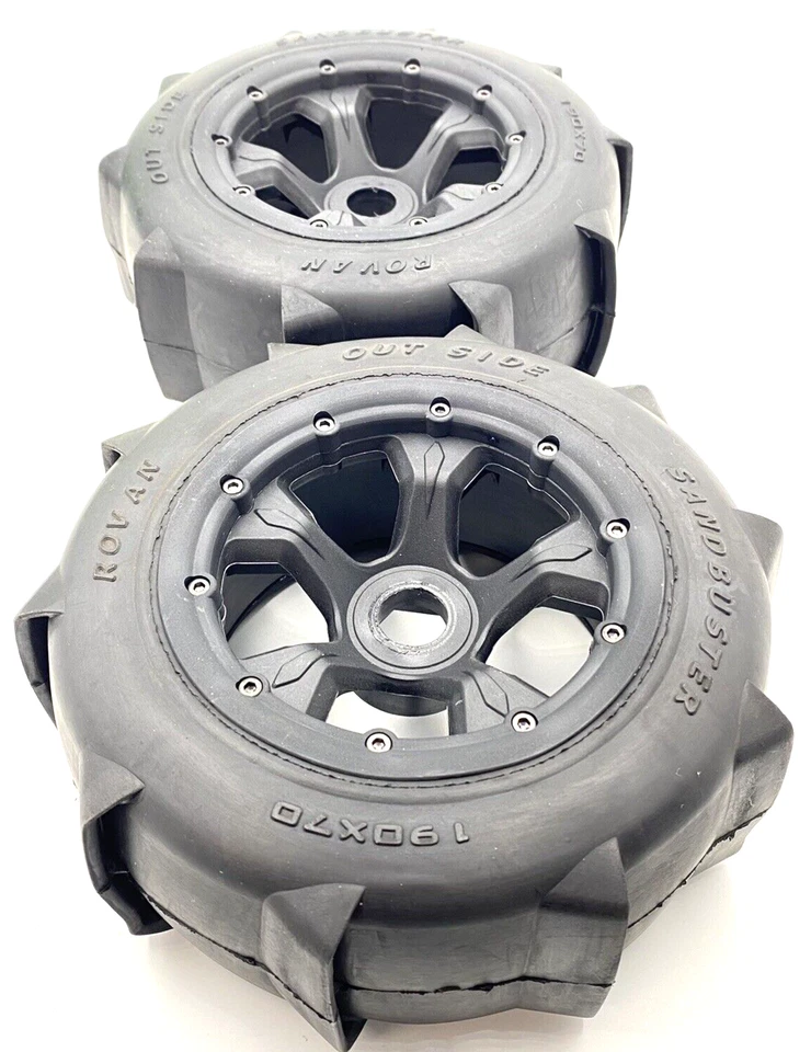 HPI Racing Rovan Sandbuster Tyres & Wheels For 1/5th Baja (2pcs) - OZRC - Image 2 of 4