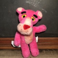 Pink Panther Plush Stuffed Animal Vintage 1980 10" United Artists Mighty Star A3