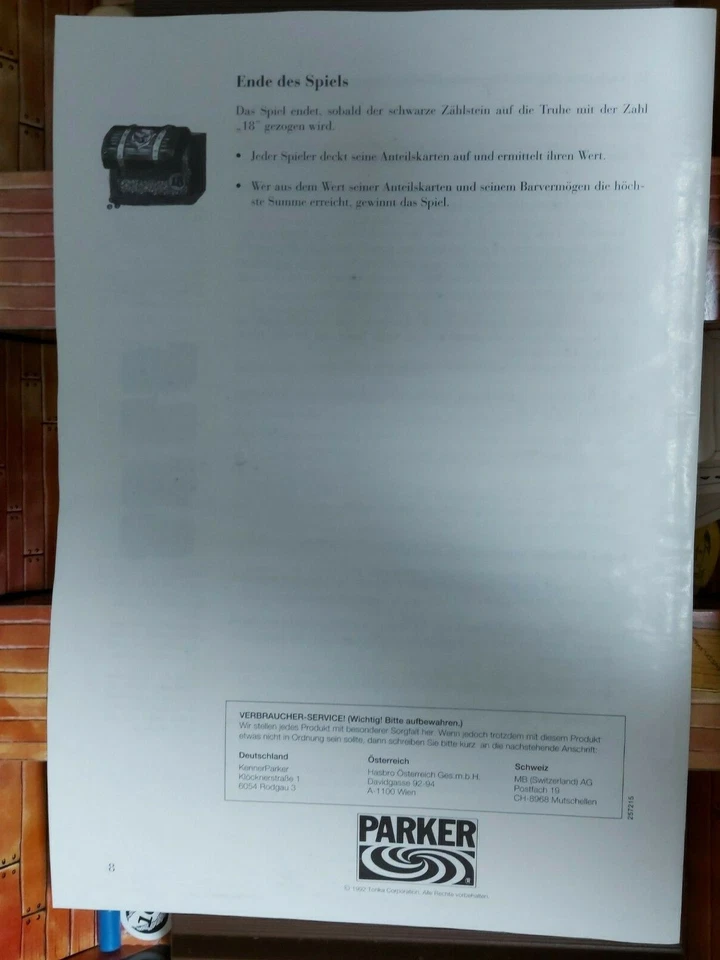 Der fliegende Holländer, Parker, Klaus Teuber, 1993 Hasbro International - Bild 3 von 4