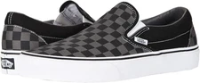 VANS SLIP ON PEWTER CHECKERBOARD SIZE 9 MEN