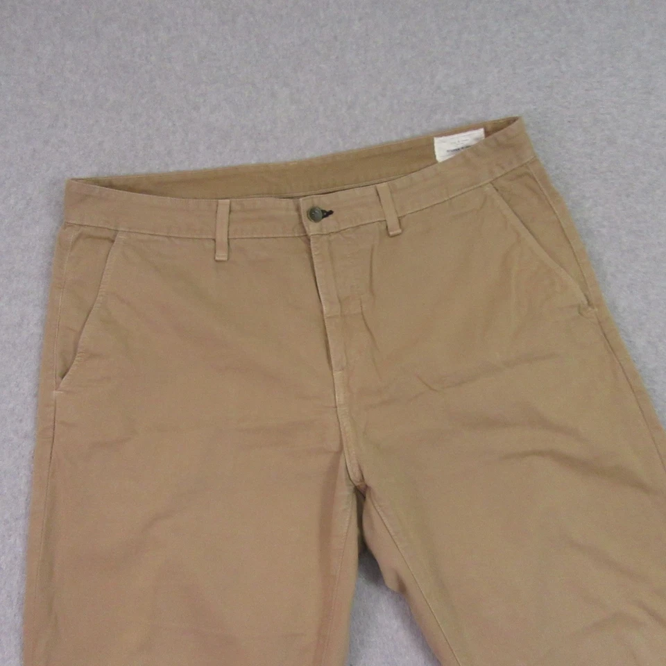 Pantalones chinos Rag Bone para hombre 38 X 30 color caqui tostado 100 % algodón frente plano hechos en EE. UU. Foto 4 de 4