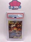 2019 POKEMON BLACK STAR PROMO SM201 FULL ART/RESHIRAM & CHARIZARD GX PSA 1