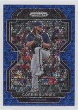 2022 Panini Prizm Tier II Blue Donut Circle 178/199 Corbin Burnes #208 0i4k