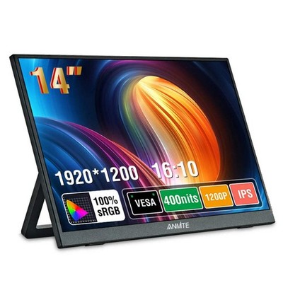 14 Zoll Tragbarer Touchscreen Monitor - Gaming Computer Erweitertes Display 14''