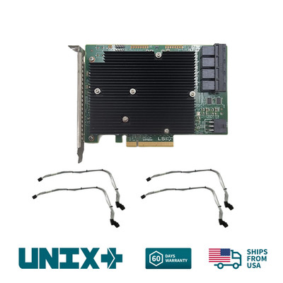 LSI 9300-16i 16 Port 12 Gbps SAS 3 ZFS IT-Mode HBA TrueNAS UnRAID 4x SAS3 - SAS3