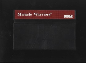 Sega Master System MIRACLE WARRIORS w/Cartridge, Instructions, Box, MAP (CIBM)