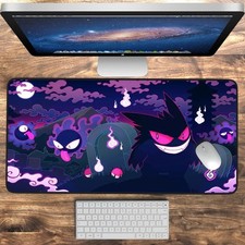 Gengar Desk Mat Anime Desk Pad Gaming Mousepad Mouse Pad, Gaming, Anime Desk Mat