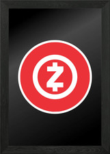 zcash cryptocurrency Framed Wall Art Poster Canvas Print Picture