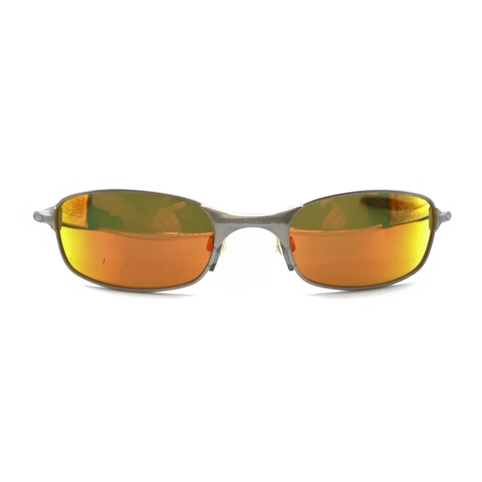 Monturas de gafas Oakley Square Wire 2.0 gris metal de metal diseñador hombres mujeres Foto 2 de 4
