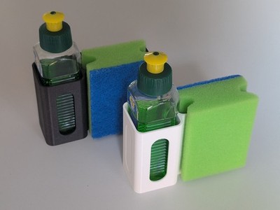 Halter für Spülmittel und Schwamm   Perfekt für Camping & Womo
