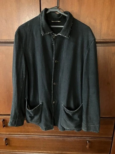 45rpm Indigo Navy Coverall Jacket Men's Size 3 L Used Workwear Style image 2