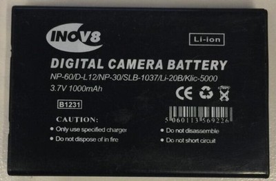 Ersatz Akku für Casio NP-60 1000mAh