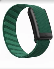 Whoop 5.0/MG Superknit Band - Emerald Green - Black Clasp/link - Whoop Logo