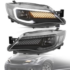 VLAND LED Scheinwerfer für Subaru WRX 2008-2015 Sequentieller Gelb Blinker L+R