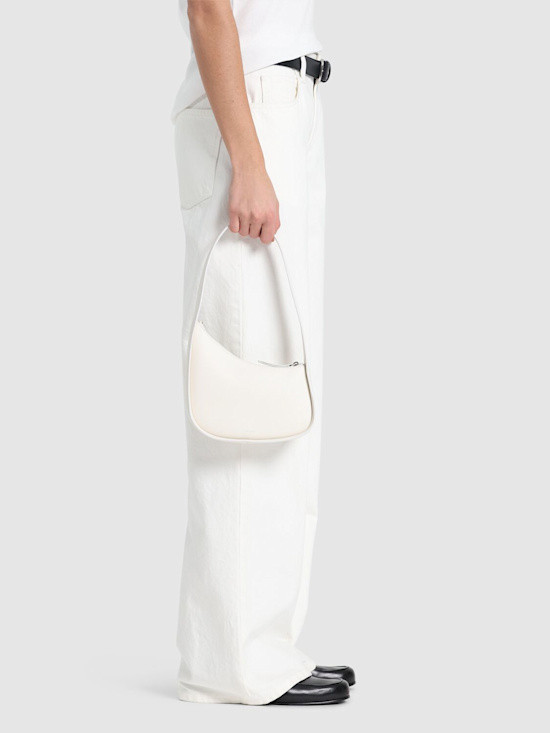 The Row - Half Moon smooth leather shoulder bag - New Ivory The Row - Half Moon smooth leather shoulder bag - New Ivory