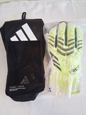 Adidas Predator GL Pro Fingersave Green Black Goalkeeper Gloves Size 11.5