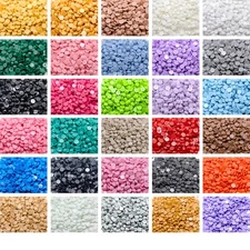 120 Color Diamond Art Painting Beads, Flat Bottom Resin Rhinestones Accessories