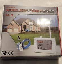 Justpet Wireless Dog Fence M-3 with 2 Collar For Dogs - Open Box