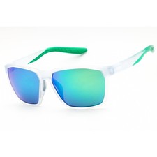 Nike Unisex Sunglasses Matte Pure Platinum Full Rim Frame MAVERICK M EV1095 013