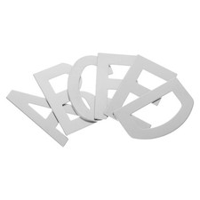 6pcs Stainless Steel Self Adhesive Address Letters For Door Plaque Signs