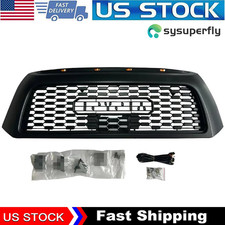 Grille Fit For 2007-2009 Tundra Matte Black Honeycomb Grill Wlight Sensor Cover Grille Fit For 2007-2009 Tundra Matte Black Honeycomb Grill Wlight Sensor Cover